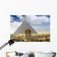 Great Pyramid of Pharaoh Khufu, and the Sphinx. Wall Mural