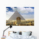 Great Pyramid of Pharaoh Khufu, and the Sphinx. Wall Mural