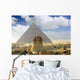Great Pyramid of Pharaoh Khufu, and the Sphinx. Wall Mural
