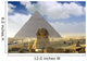 Great Pyramid of Pharaoh Khufu, and the Sphinx. Wall Mural