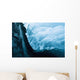 A Waterfall Down An Ice Cave Glacier Wall Mural