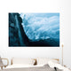 A Waterfall Down An Ice Cave Glacier Wall Mural