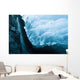 A Waterfall Down An Ice Cave Glacier Wall Mural