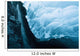 A Waterfall Down An Ice Cave Glacier Wall Mural