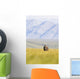 A Solitary Musk Ox Wanders Through The Grass Wall Mural