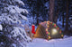 A Tent Is Set Up Wall Mural