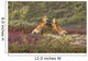 Two Foxes Wall Mural