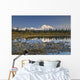 The Alaska Range And Denali's North Face Are Reflected Wall Mural