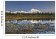 The Alaska Range And Denali's North Face Are Reflected Wall Mural