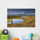 Scenic Of Bull Caribou And Tundra Pond Wall Mural