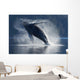 Humpback Whale Breaching In The Waters Of The Inside Passage Wall Mural