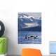 Pod Of Orca Whales Surfacing Wall Mural