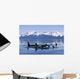 Orca Surface In Lynn Canal Near Juneau With Coast Range Beyond Wall Mural