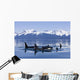 Orca Surface In Lynn Canal Near Juneau With Coast Range Beyond Wall Mural