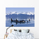 Orca Surface In Lynn Canal Near Juneau With Coast Range Beyond Wall Mural