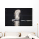 Orca Whale Surfaces Along A Forested Shoreline Wall Mural