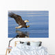 Bald Eagle Prepares To Grab Fish Inside Passage Se Ak Summer Wall Mural