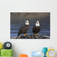 Bald Eagles Perched Wall Mural