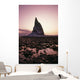 Sunset Over Rock Kayak Island Se Alaska Autumn Gulf Of Alaska Wall Mural