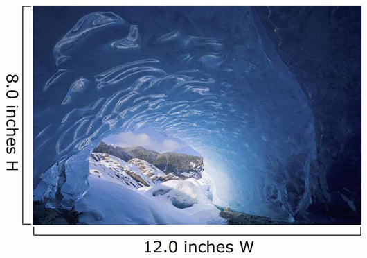 View From Inside An Ice Cave Looking Outward Wall Mural