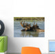 Bull Moose In Deep Pond Captive Sc Alaska Summer Wall Mural