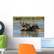Bull Moose In Deep Pond Captive Sc Alaska Summer Wall Mural