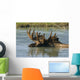 Bull Moose In Deep Pond Captive Sc Alaska Summer Wall Mural