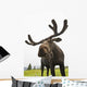 Close Up Of Young Bull Moose Wall Mural