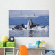 Humpback Whales Bubble Net Feeding For Herring In Chatham Strait Wall Mural