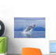 A Humpback Whale Breaches Wall Mural