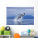 A Humpback Whale Breaches Wall Mural