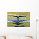 Humpback Whale Diving With Tail Fluke Visible Wall Mural