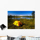 Tent Camping In Wrangell Saint Elias National Park With Mount Sanford Wall Mural