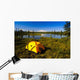 Tent Camping In Wrangell Saint Elias National Park With Mount Sanford Wall Mural