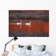 Pair Of Trumpeter Swans Swim Wall Mural