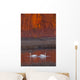 A Pair Of Adult Trumpeter Swans Swim Wall Mural