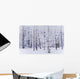 Frost Covered Cottonwood Trees Wall Mural