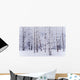 Frost Covered Cottonwood Trees Wall Mural