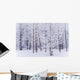 Frost Covered Cottonwood Trees Wall Mural