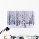 Frost Covered Cottonwood Trees Wall Mural
