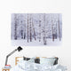 Frost Covered Cottonwood Trees Wall Mural