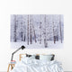 Frost Covered Cottonwood Trees Wall Mural