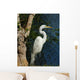 Lakeside Egret Wall Mural