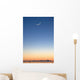 Cresent Moon Rising At Sunset Over Cook Inlet Wall Mural