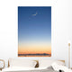 Cresent Moon Rising At Sunset Over Cook Inlet Wall Mural