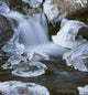 Blurred Motion Of Creek Surrounded By Ice Sc Alaska Wall Mural