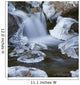 Blurred Motion Of Creek Surrounded By Ice Sc Alaska Wall Mural