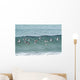 Sanderling In Flight Over Ocean Waves Near Middleton Island Wall Mural