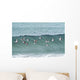 Sanderling In Flight Over Ocean Waves Near Middleton Island Wall Mural