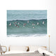 Sanderling In Flight Over Ocean Waves Near Middleton Island Wall Mural